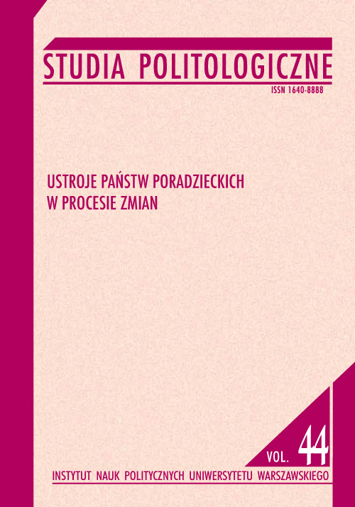 Book cover Studia Politologiczne vol. 44