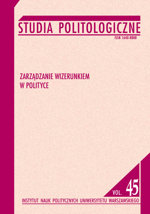 Book cover Studia Politologiczne vol. 45