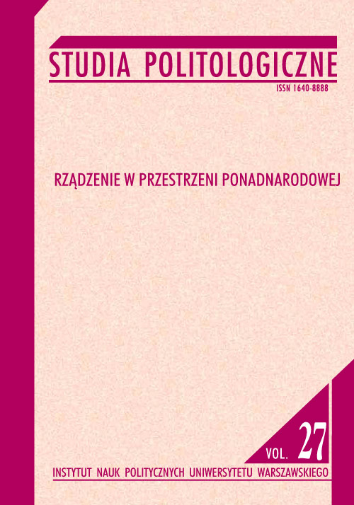 Book cover Studia Politologiczne vol. 27