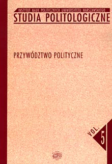 Book cover Studia Politologiczne vol. 5
