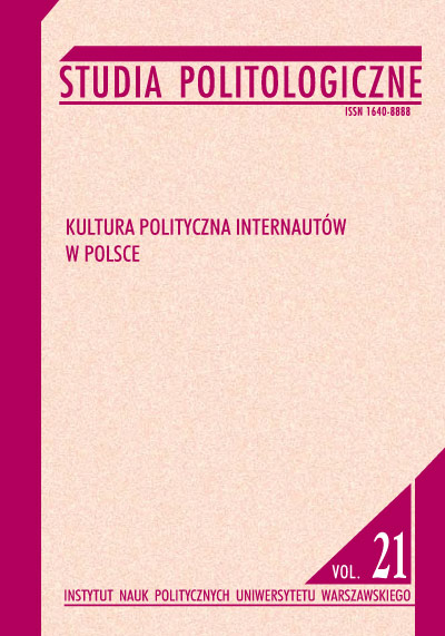 Book cover Studia Politologiczne vol. 21