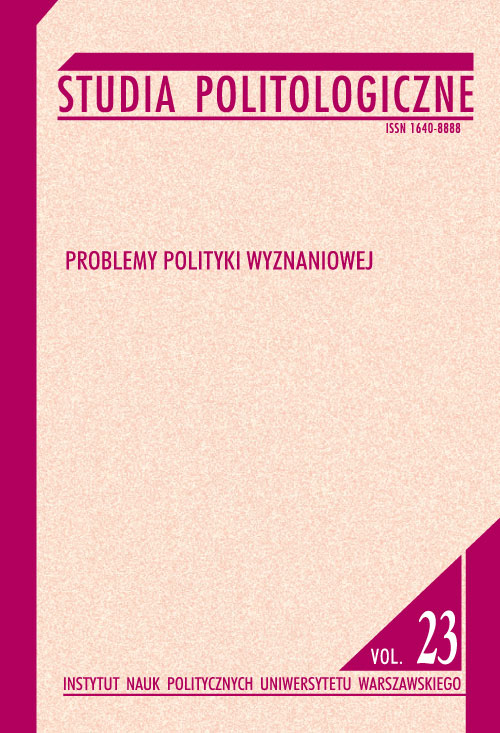 Book cover Studia Politologiczne vol. 23