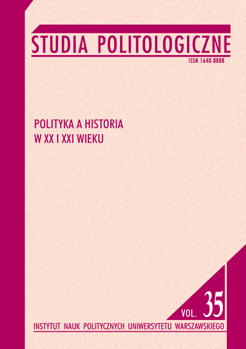 Book cover Studia Politologiczne vol. 35